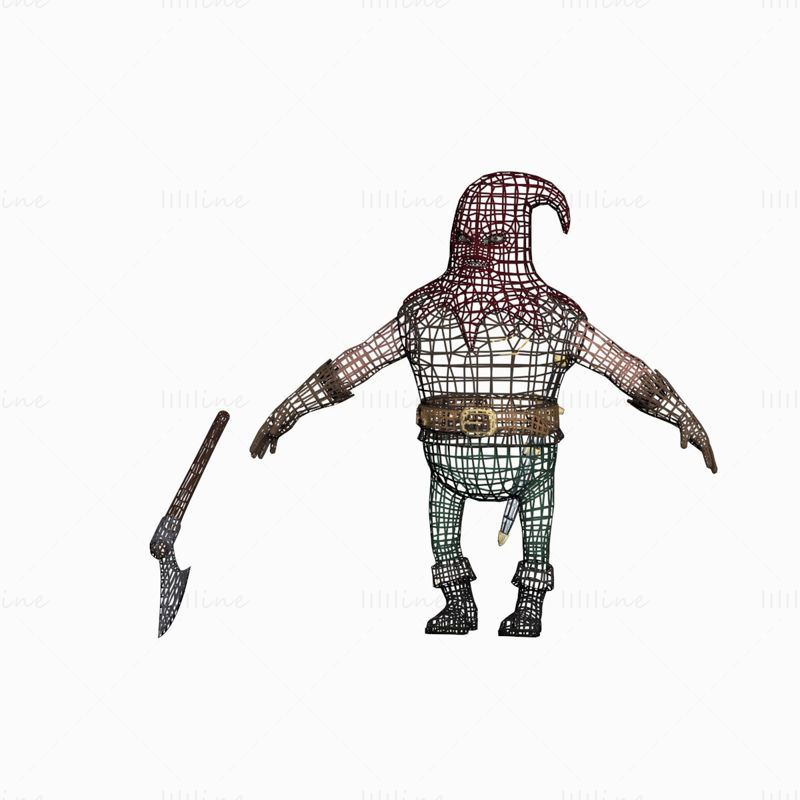 Executioner Rigged 3D-s modell