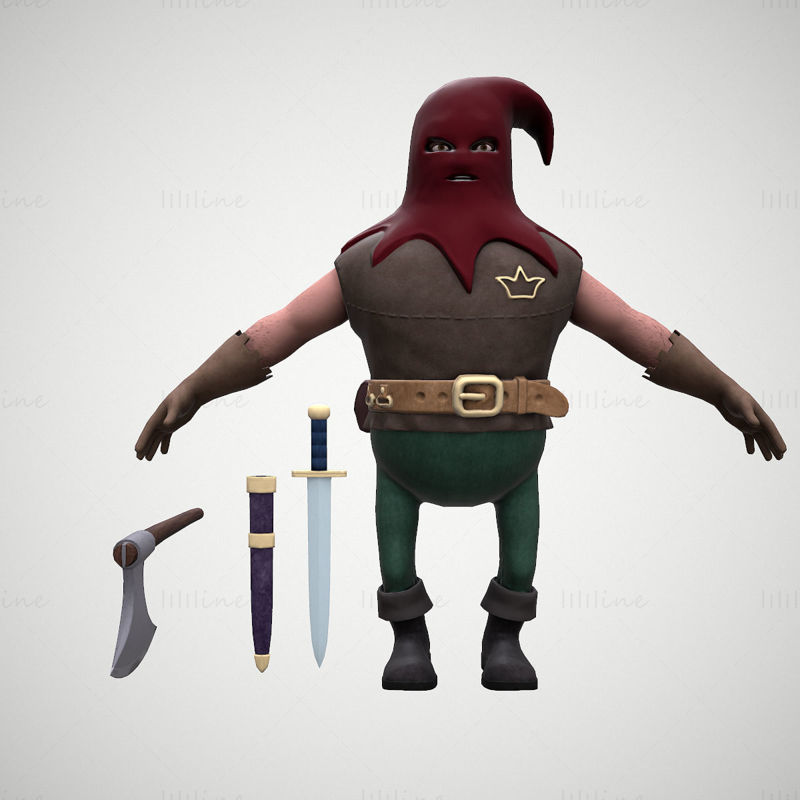 Executioner Rigged 3D-s modell