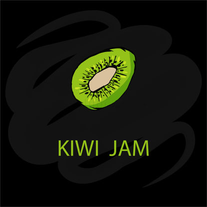 Fructe Kiwi verde pe fundal negru