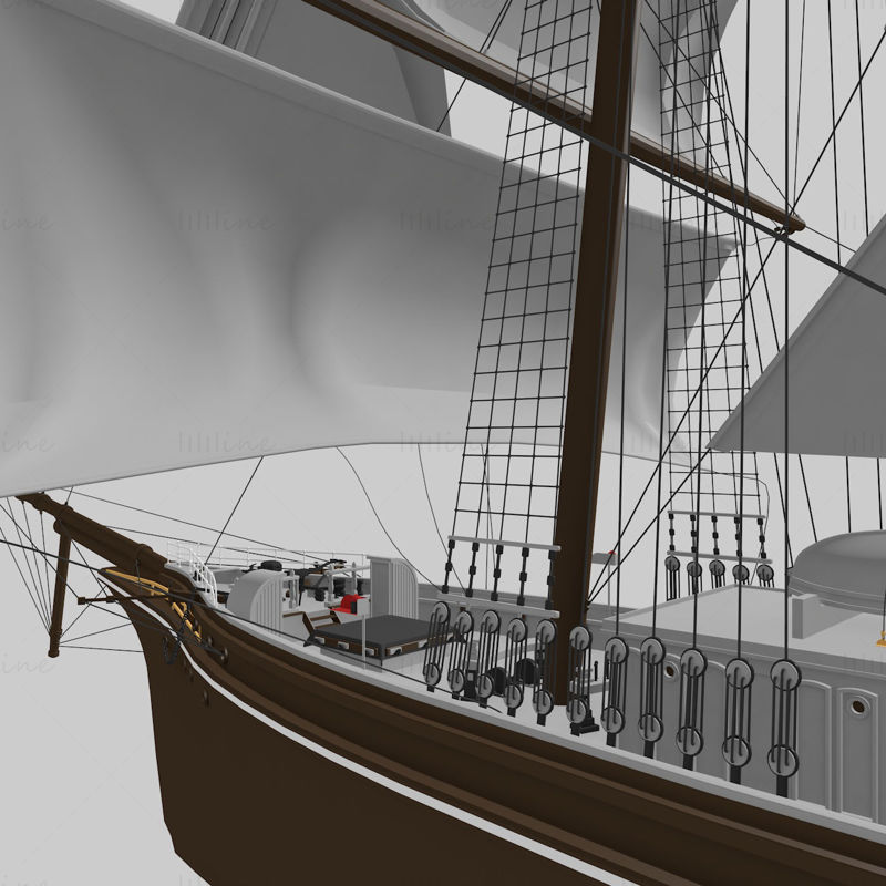 帆船 3d 模型