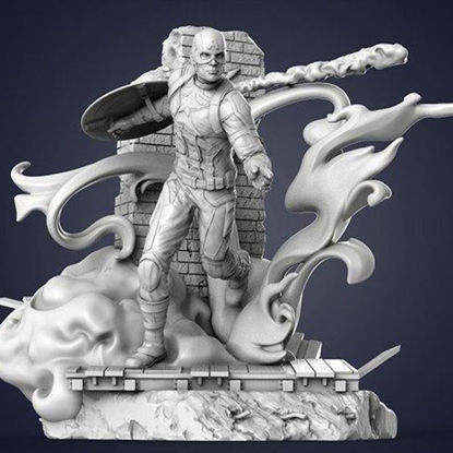 Capitán América Miniaturas Modelo 3D Listo para Imprimir