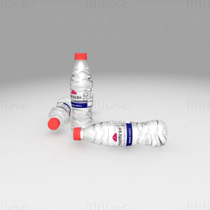 Mineral water bottle 3d model