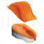 Salmon meat vector