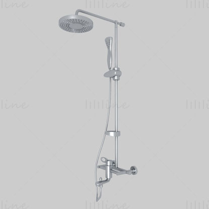 Stainless faucet 3d model