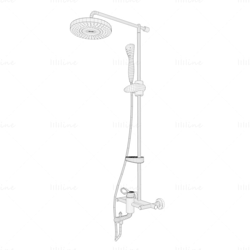 Stainless faucet 3d model