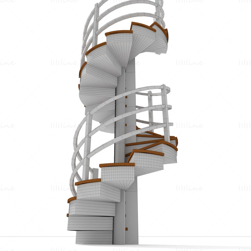Lépcső 3D-s modell