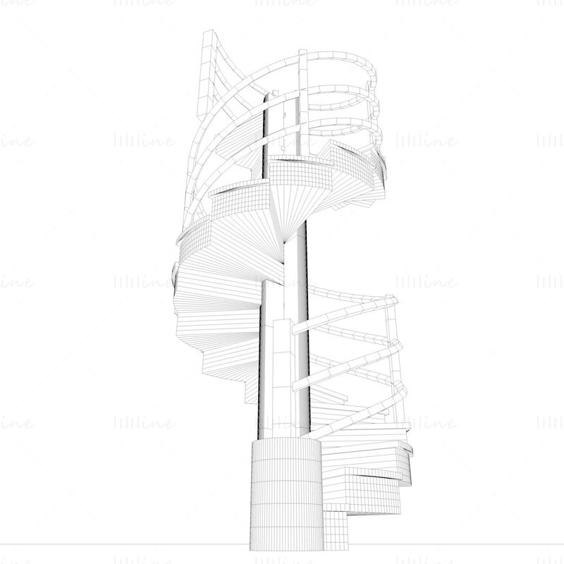 Escalier modèle 3d