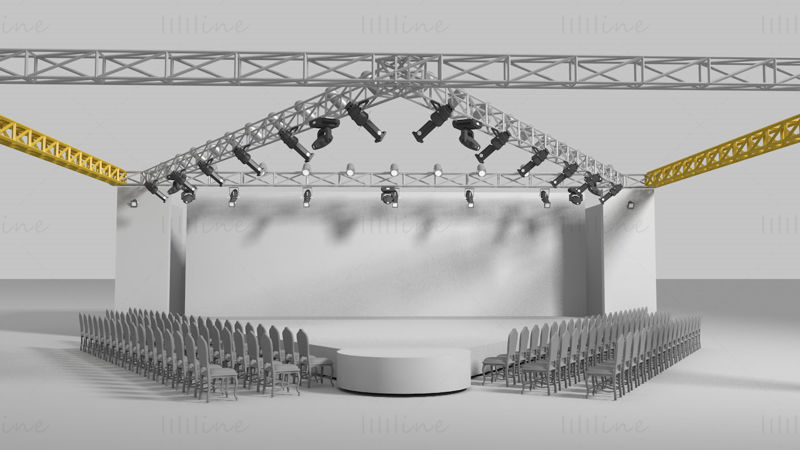 T stage design 3d model