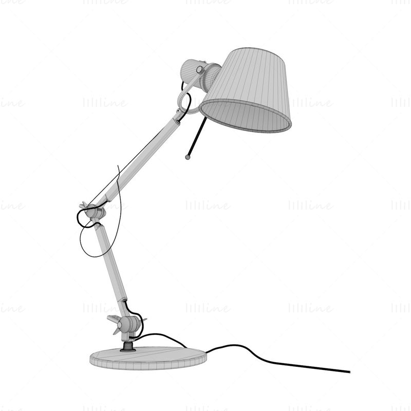 Asztali lámpa 3d modell