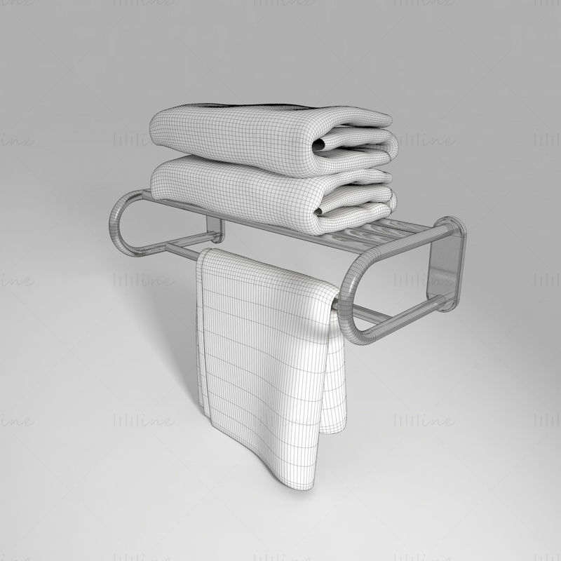 Towel rack 3d model