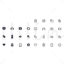 White minimalist business elements vector icon ppt format combination pptx format