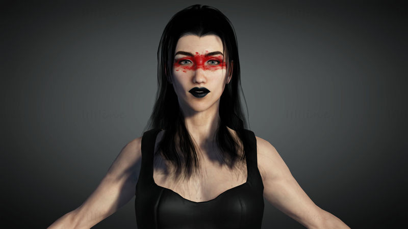 Dark Angel Character - Готов за игра 3D модел