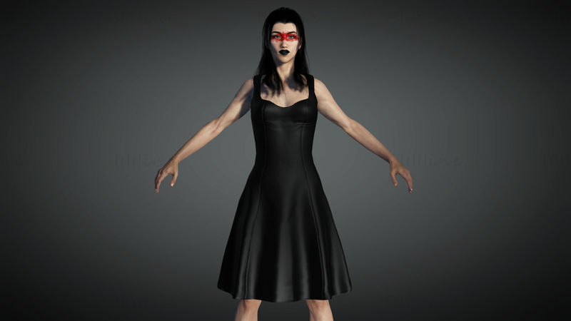 Dark Angel Character - Model 3D gata de joc