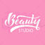 Beauty studio White letters handwritten logo