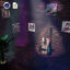 Various formats c4d small bar style 3d interior scene guitar model
