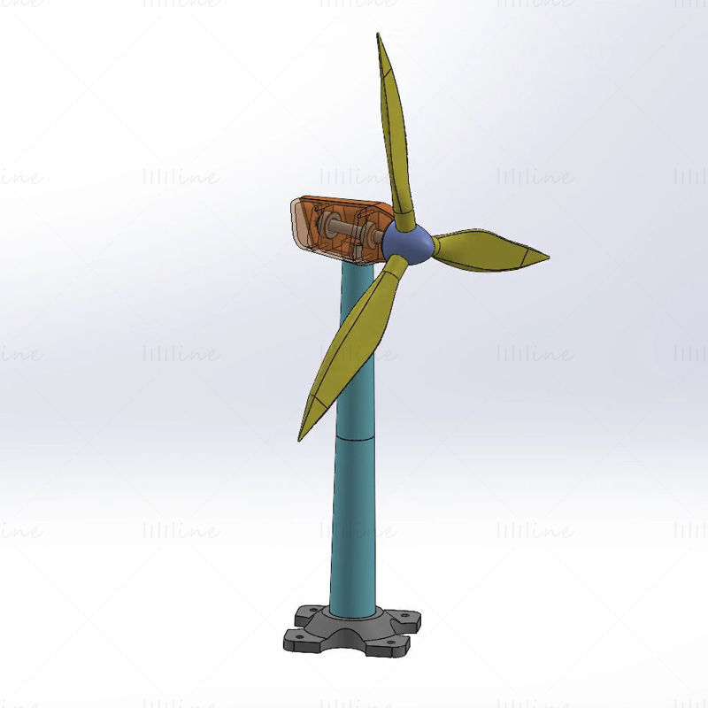 Wind Power (rüzgar gülü), 3D CAD Model Library