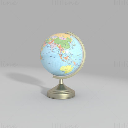 Tellurion globe 3d model