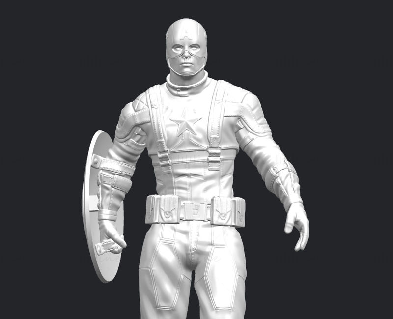 Статуи Капитана Америки 3D-модель готова к печати