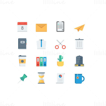 Workplace element vector icon PPT format