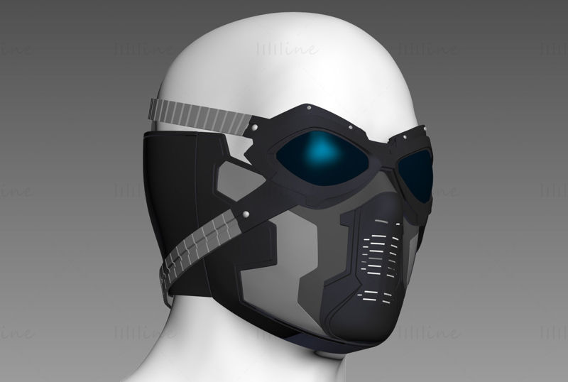 Winter Soldier Mask 3D Model Ready to Print