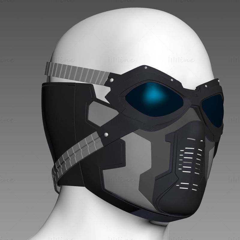 Маска Зимнего солдата 3D-модель готова к печати