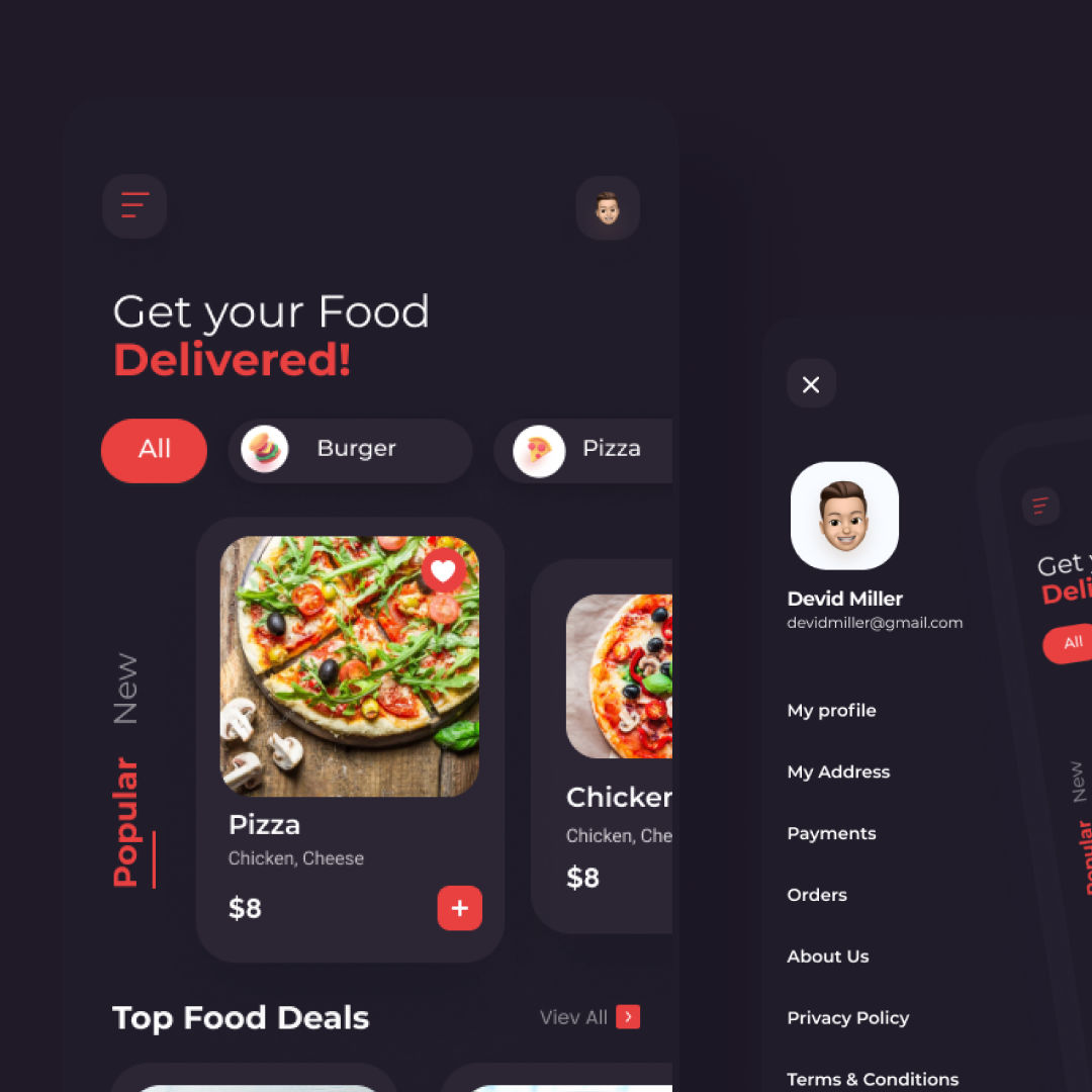 Food Delivery App Ui Ux Figma Template 3005