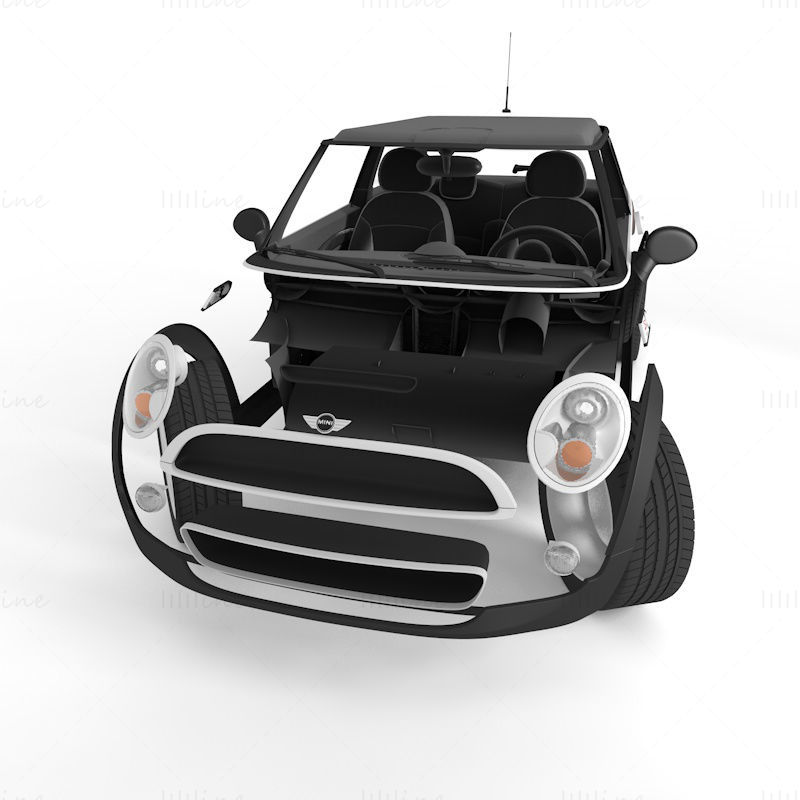 MINI coche modelo 3D
