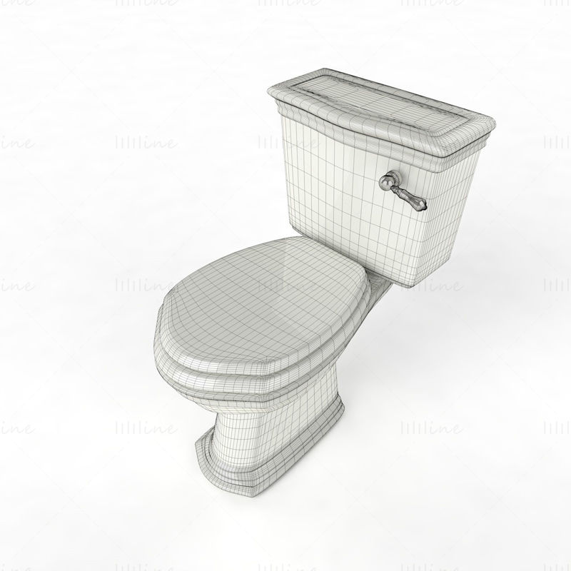 Model 3D de toaletă