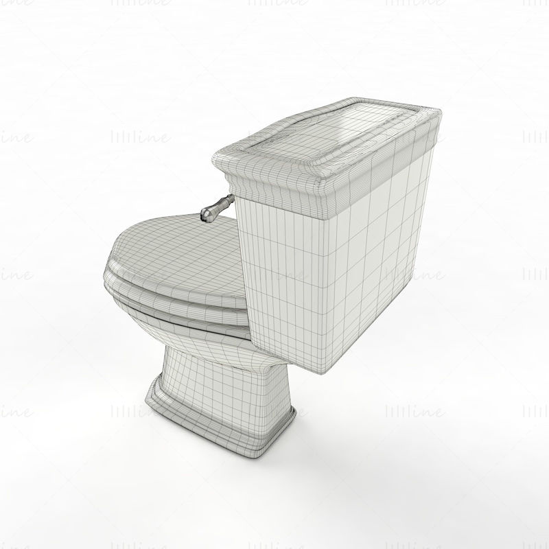 Model 3D de toaletă
