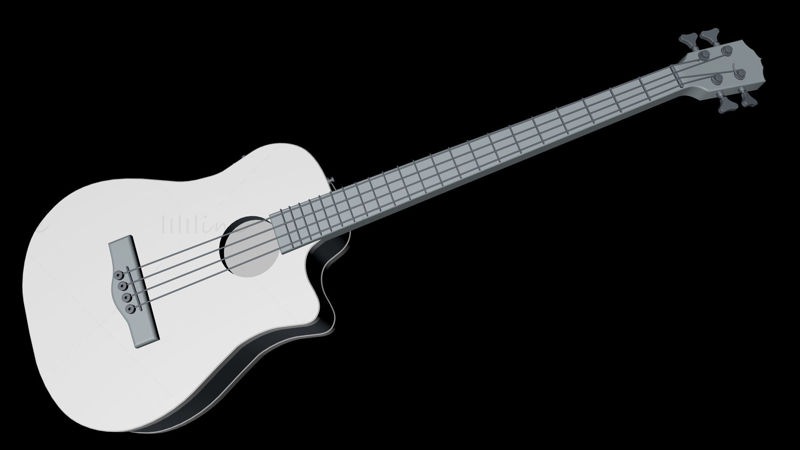 Gitar 3D-modell