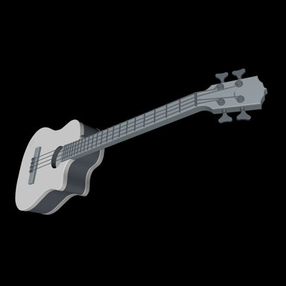 guitarra modelo 3d