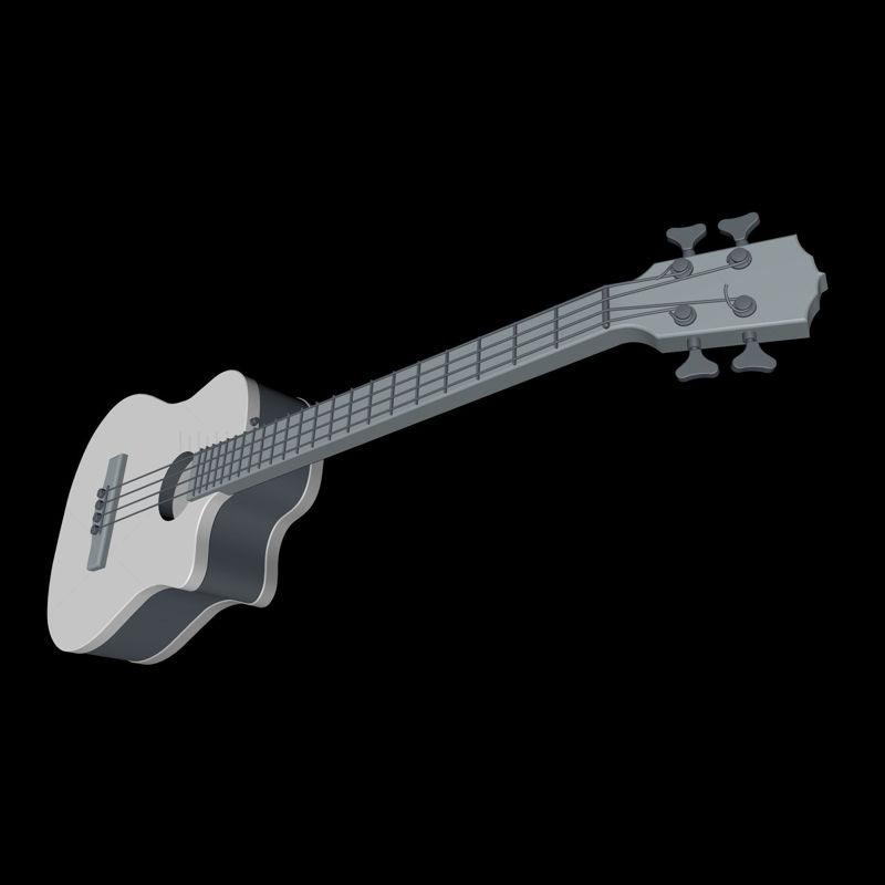 Gitarre 3D-Modell