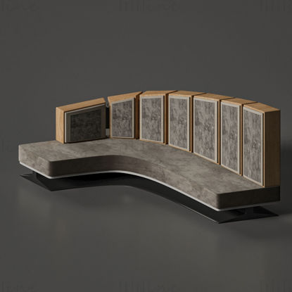 Şekilli kanepe mobilya modeli