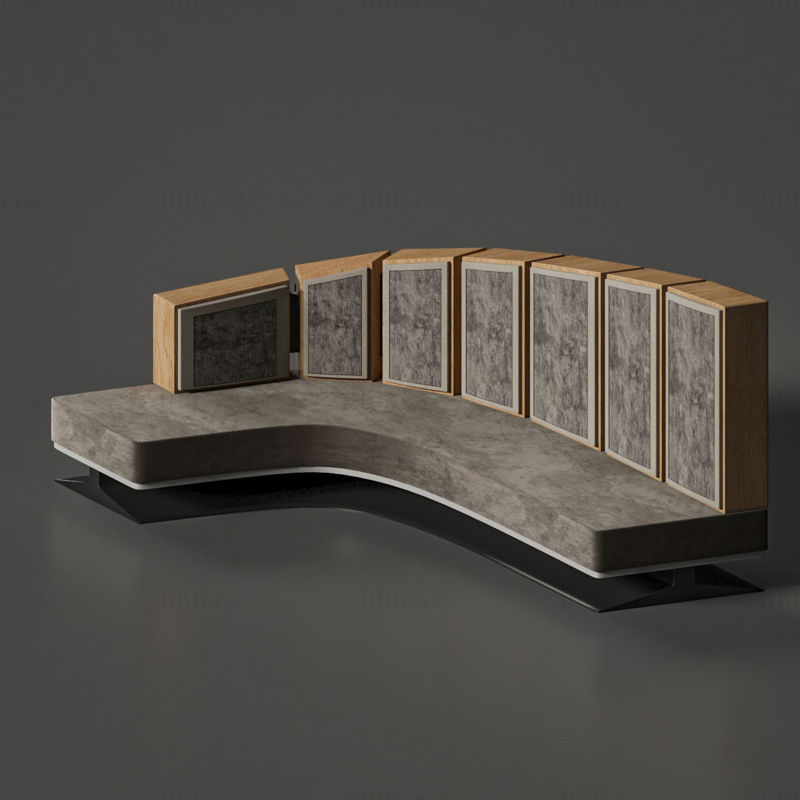 Model de mobilier canapea in forma