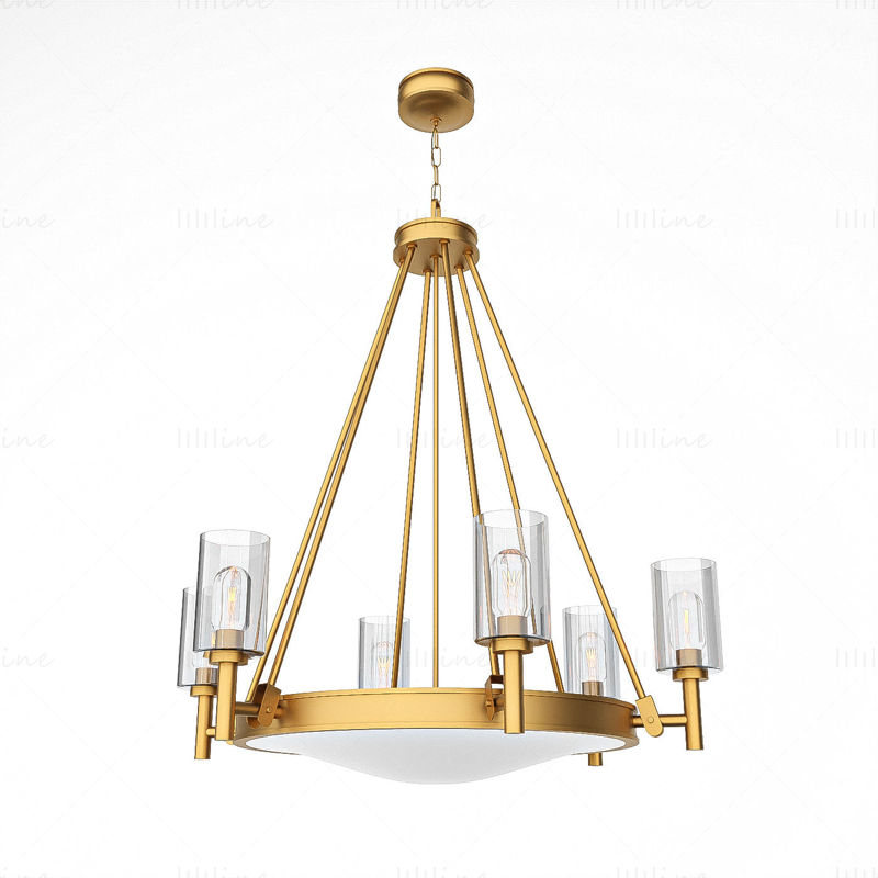 Modelo 3d de candelabro de luz Collier 6