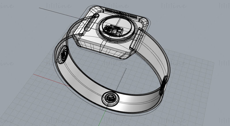 3D Industrial Design Model of Intelligent Assisted Travel Bracelet for the Blind