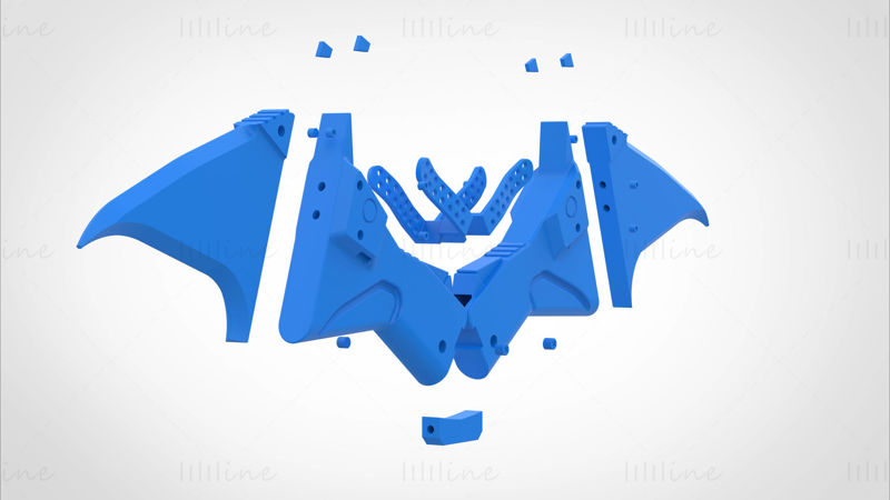 Batman 2022 filminden Batarang 3d baskı modeli