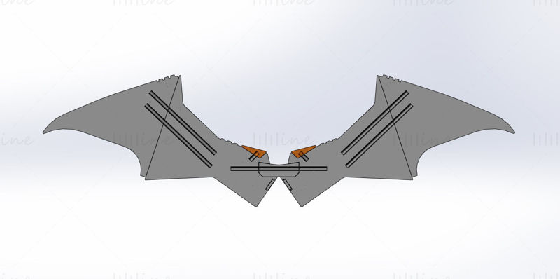 Modelo de impressão 3d Batarang do filme The Batman 2022