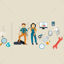 Worker element vector icon PPT format