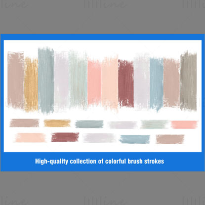 PSD AI eps morandi renkler renkli suluboya yağlı boya fırça darbeleri fırça