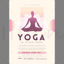 Dynamic women yoga advertising template