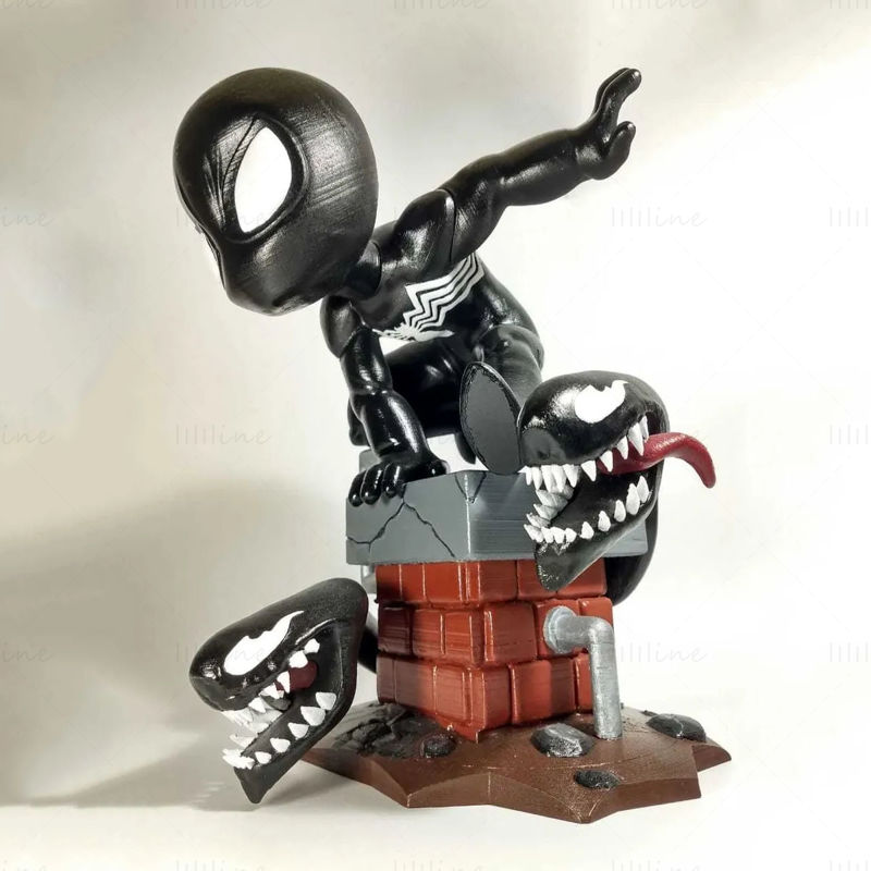 Spider Man Chibi 3D Model Ready to Print