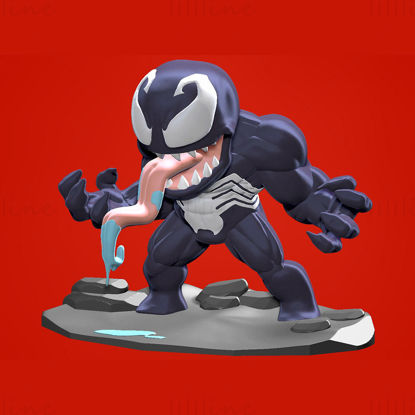 Venom Chibi 3D Model Ready to Print