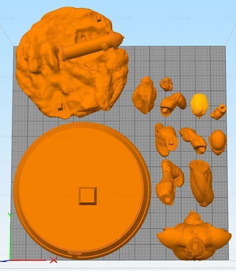 Cyclop Phoenix Force 3D Model Ready to Print