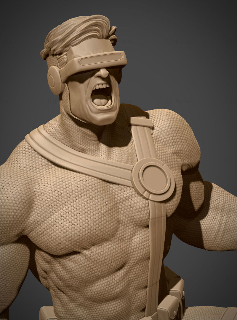 X-Men Cyclops 3D-utskriftsmodell Stl