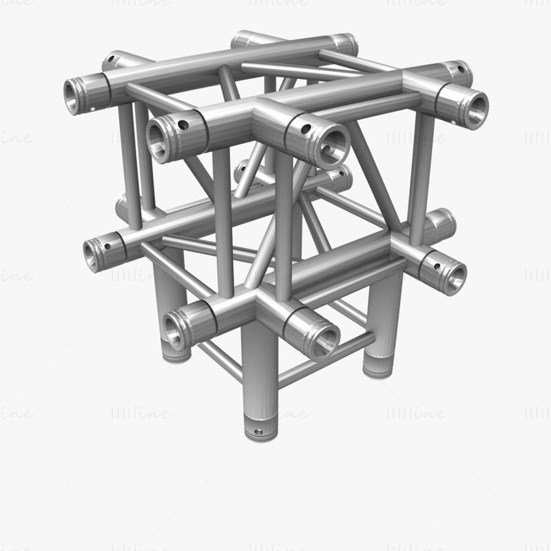 Vierkante Truss 3D Model Standaard Collectie - 24 STUKS Modulair