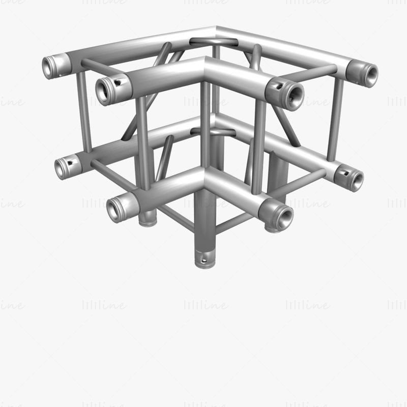 Square Truss 3D Model Standard Collection - 24 bucăți modulare