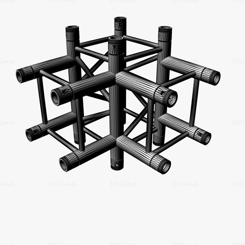 Стандардна колекција 3Д модела квадратне решетке - 24 модула