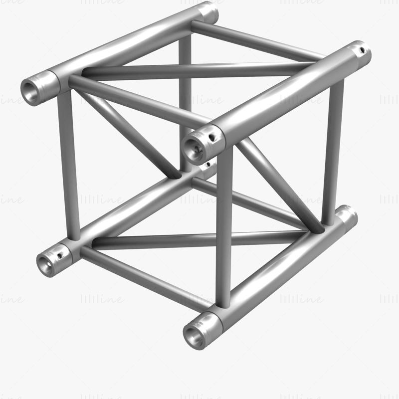 Big Square Truss 3D Model Collection - 10 bucăți modulare