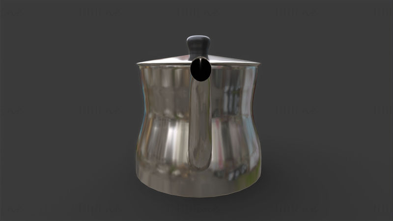 Çelik çaydanlık 3D model
